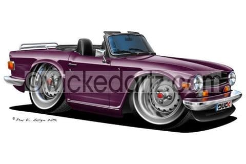 Triumph TR6 Purple DK (Items from £9.50)