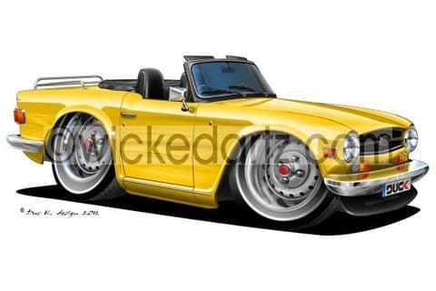 Triumph TR6 Yellow DK (Items from £9.50)