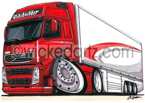 Truck Volvo Globetrotter Red (Items from £9.50)