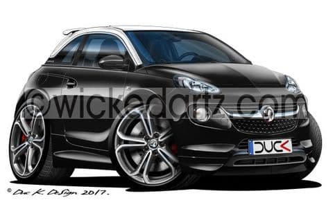 Vauxhall Adam 'City Car' Black DK (Items from £9.50)