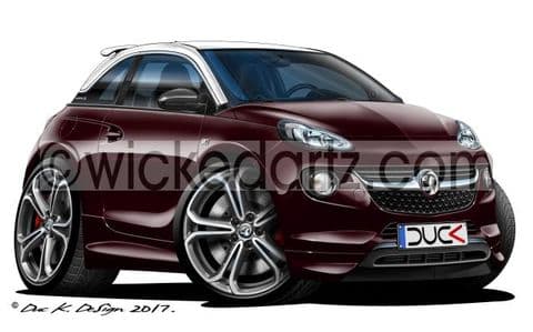 Vauxhall Adam 'City Car' Purple DK (Items from £9.50)