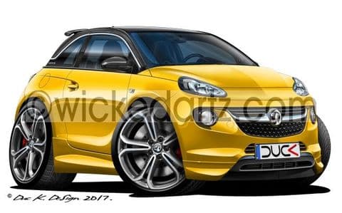 Vauxhall Adam 'City Car' Yellow DK (Items from £9.50)