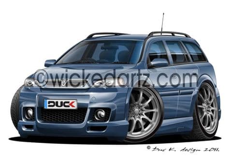 Vauxhall Astra MK4 Estate Metallic Blue DK (Items from £9.50)