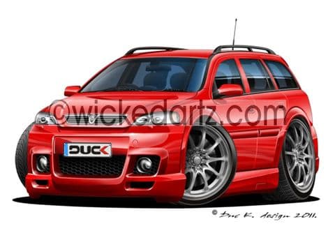 Vauxhall Astra MK4 Estate Red DK (Items from £9.50)