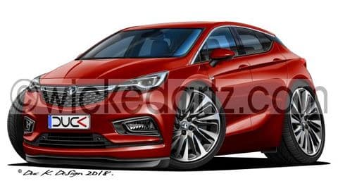 Vauxhall Astra MK7 SRi 2017+ Dark Red DK (Items from £9.50)