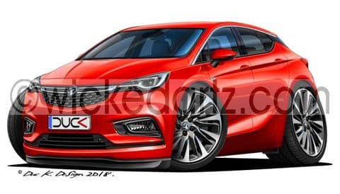 Vauxhall Astra MK7 SRi 2017+ Red DK (Items from £9.50)