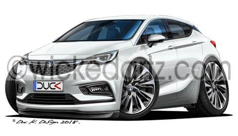 Vauxhall Astra MK7 SRi 2017+ White DK (Items from £9.50)