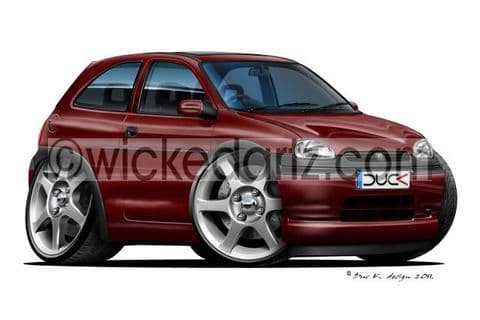 Vauxhall Corsa MK1 (Corsa B) Burgundy DK (Items from £9.50)