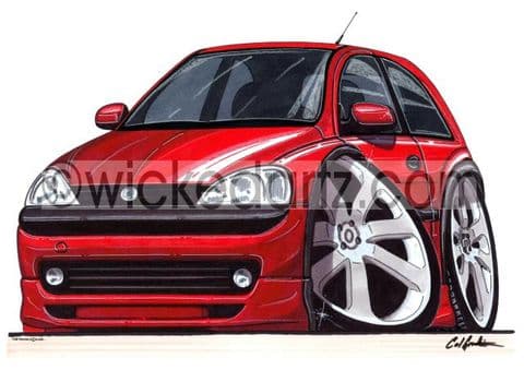 Vauxhall Corsa MK2 Red (Items from £9.50)