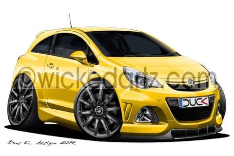 Vauxhall Corsa MK3 'Nurburgring' Yellow DK (Items from £9.50)
