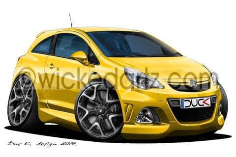 Vauxhall Corsa MK3 VXR (2011) Yellow DK (Items from £9.50)