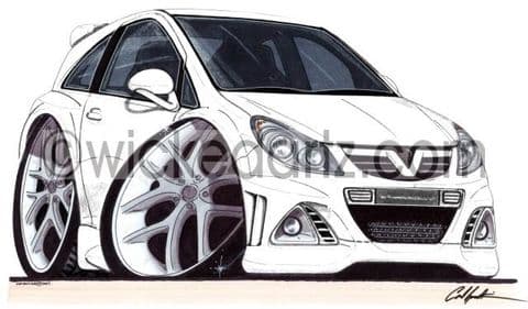 Vauxhall Corsa VXR White (Items from £9.50)