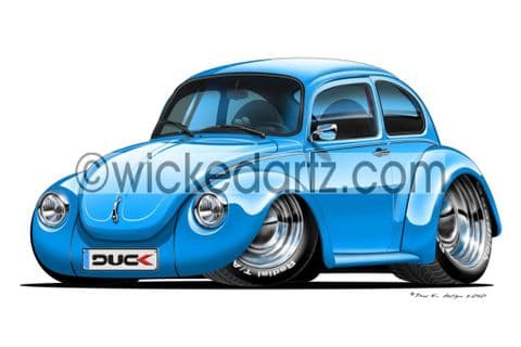 Volkswagen Beetle Super Blue DK (Items from £9.50)