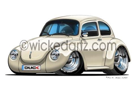 Volkswagen Beetle Super White DK (Items from £9.50)