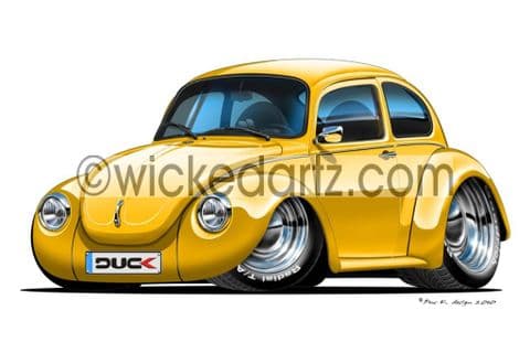 Volkswagen Beetle Super Yellow DK (Items from £9.50)