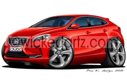Volvo V40 Red DK (Items from £9.50)