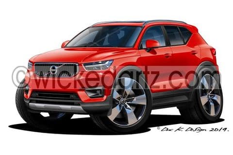 Volvo XC40 SUV Red DK (Items from £9.50)