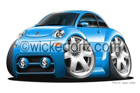 VW Beetle Blue DK (Items from £9.50)