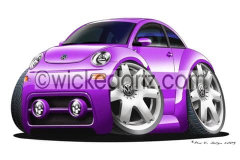 VW Beetle Purple DK (Items from £9.50)