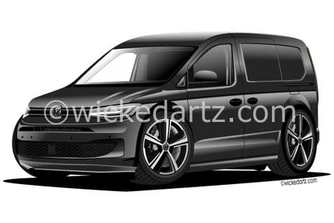 VW Caddy Cargo Van 2021+ Black (Items from £9.50)