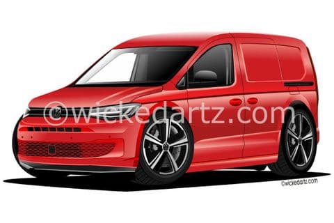 VW Caddy Cargo Van 2021+ Red (Items from £9.50)
