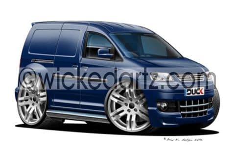 VW Caddy Sportline Blue DK (Items from £9.50)