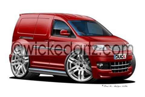 VW Caddy Sportline Burgundy DK (Items from £9.50)