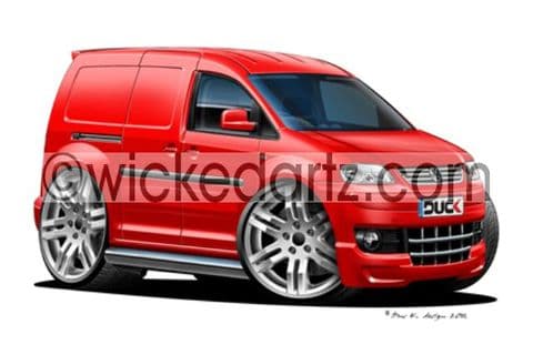 VW Caddy Sportline Red DK (Items from £9.50)