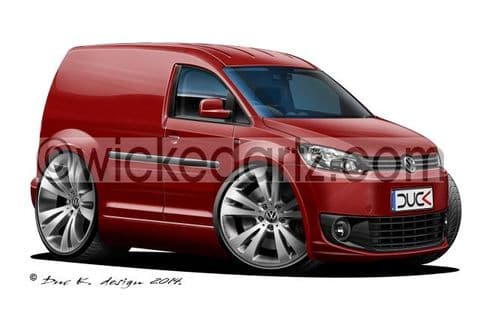 VW Caddy Van 2010+ Burgundy DK (Items from £9.50)