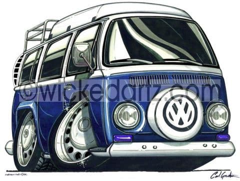VW Camper Bay Blue (Items from £9.50)