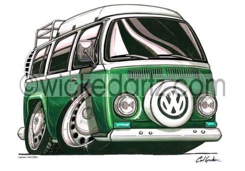 VW Camper Bay Green (Items from £9.50)