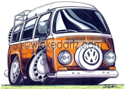 VW Camper Bay Orange (Items from £9.50)