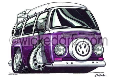 VW Camper Bay Purple (Items from £9.50)