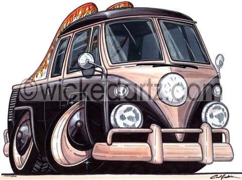 VW Camper Splitty Crew Cab Black (Items from £9.50)