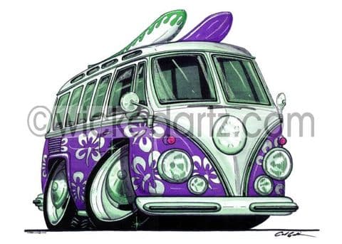 VW Camper Splitty Roxy Purple (Items from £9.50)