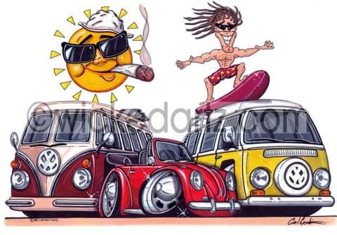 VW Camper Surf Man (Items from £9.50)