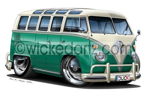 VW Camper T1 Samba Green DK (Items from £9.50)
