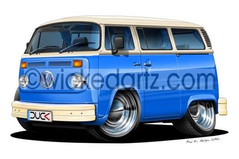 VW Camper T2 Blue DK (Items from £9.50)