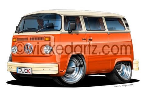 VW Camper T2 Orange DK (Items from £9.50)