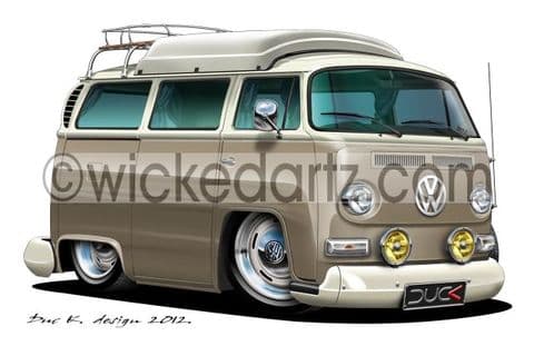 VW Camper T2 w/raising roof Light Brown DK (Items from £9.50)