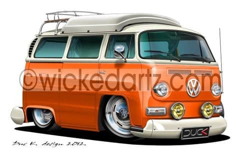 VW Camper T2 w/raising roof Orange DK (Items from £9.50)