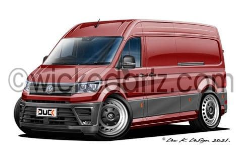 VW Crafter LWB Van 2017+ Dark Red DK (Items from £9.50)