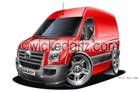 VW Crafter Van Red DK (Items from £9.50)