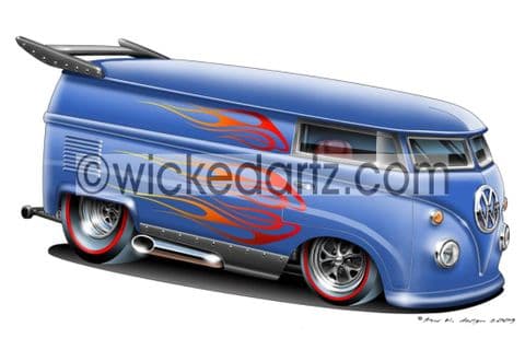 VW Drag Bus Blue