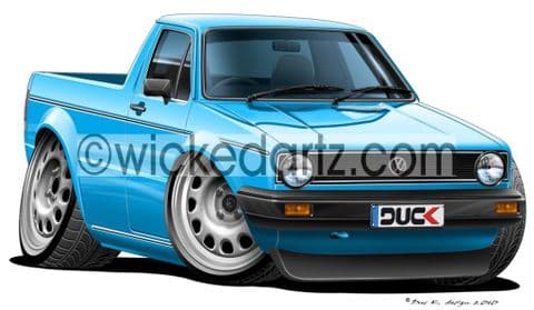 VW Golf MK1 Caddy Blue DK (Items from £9.50)