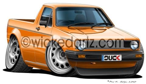 VW Golf MK1 Caddy Orange DK (Items from £9.50)