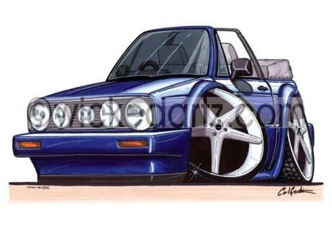 VW Golf MK1 Convertible Blue (Items from £9.50)