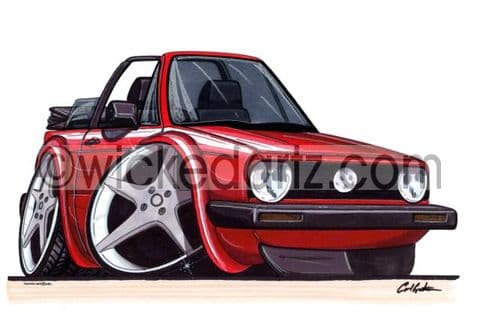 VW Golf MK1 Convertible Red (Items from £9.50)