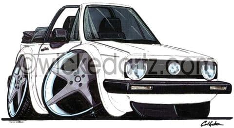 VW Golf MK1 Convertible White (Items from £9.50)