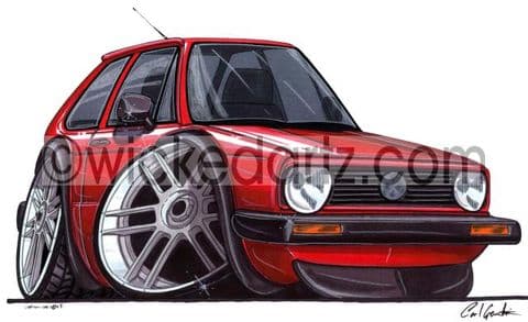VW Golf MK1 Red (Items from £9.50)